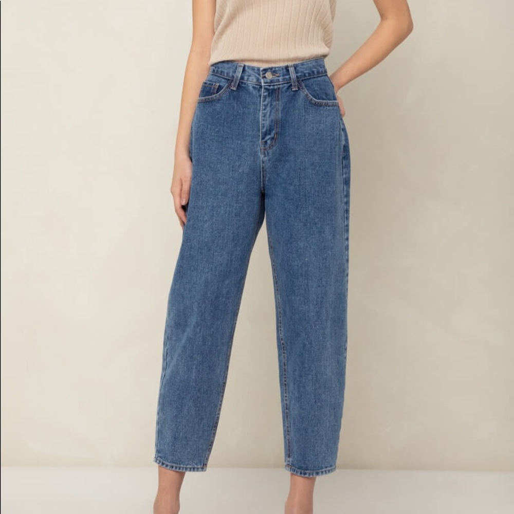 OAK + FORT TAPERED JEANS